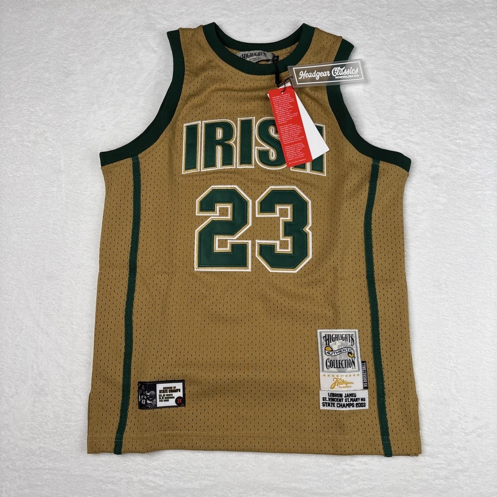 NEW Headgear Classics Lebron James St. Vincent Mary #23 Jersey Youth Medium